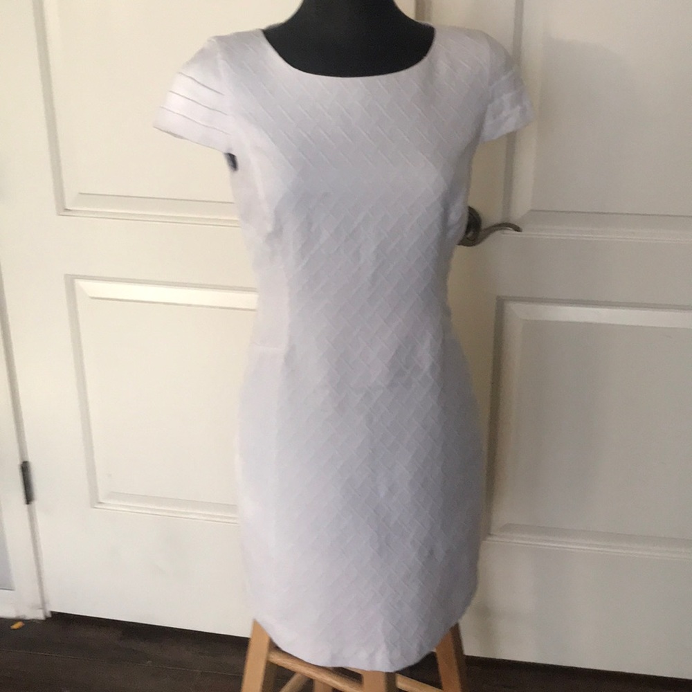 White cap sleeve dress